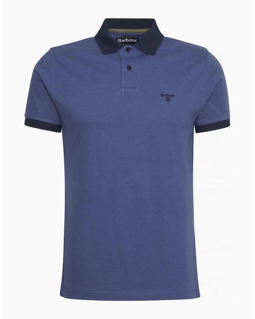 Barbour Blue Oceana Lynmouth Polo Shirt for men