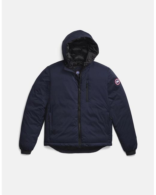 Canada Goose Blue Lodge Hooded Jacket for men