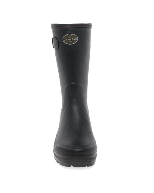 Le Chameau Black Giverny Botillon Wellington Boots