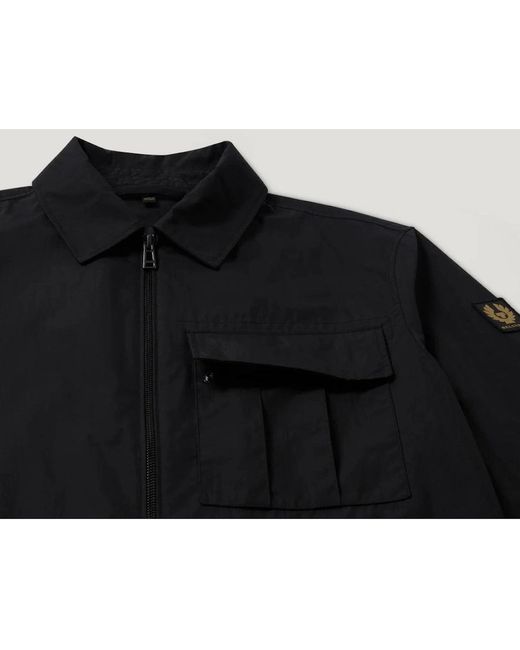 Belstaff Black Cargo Overshirt for men
