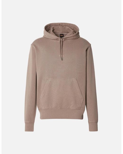 Boss Natural Boss We_Dye_Hoody 294 Open for men