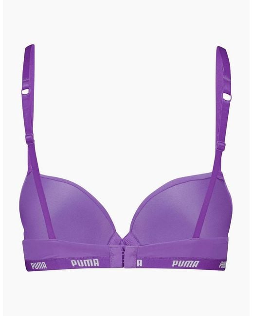 PUMA Purple Push Up Bra