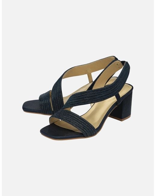 Lotus Blue Galacia Heeled Sandals