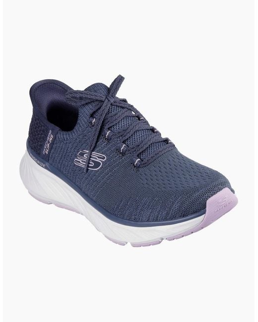 Skechers Blue Edgeride Impression Textile Trainers