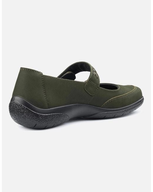 Hotter Black Honour Mary Jane Shoes