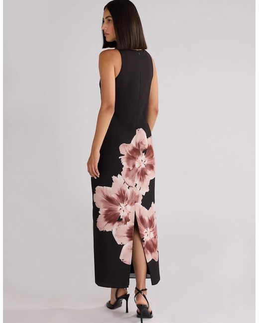 Ro&zo Green Camilla Mono Floral Print Racer Dress