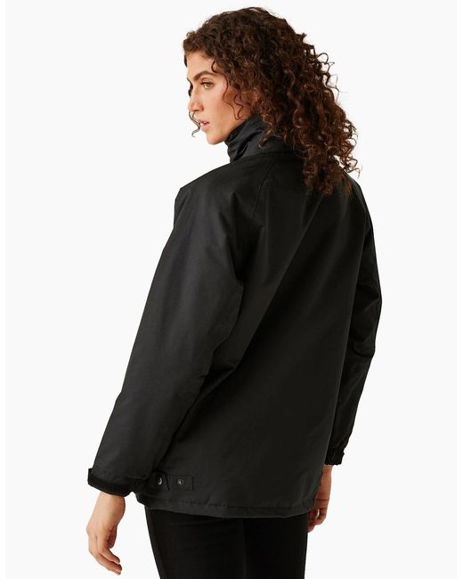 Regatta Black Professional Great Outdoors /Ladies Waterproof Zip Up Jacket