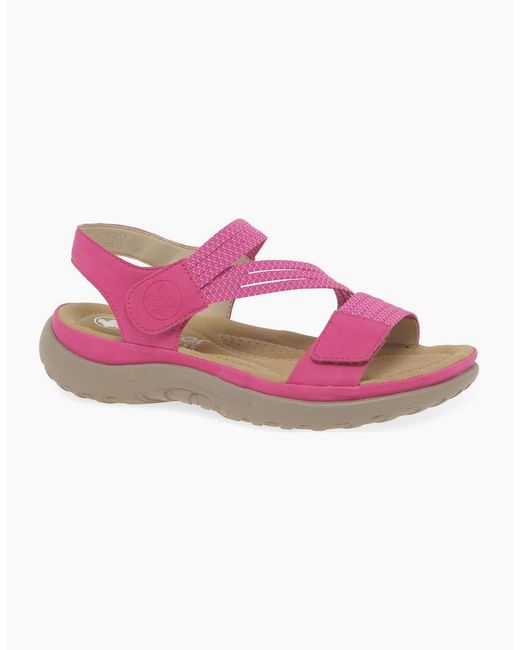 Rieker Pink Locket Sandals