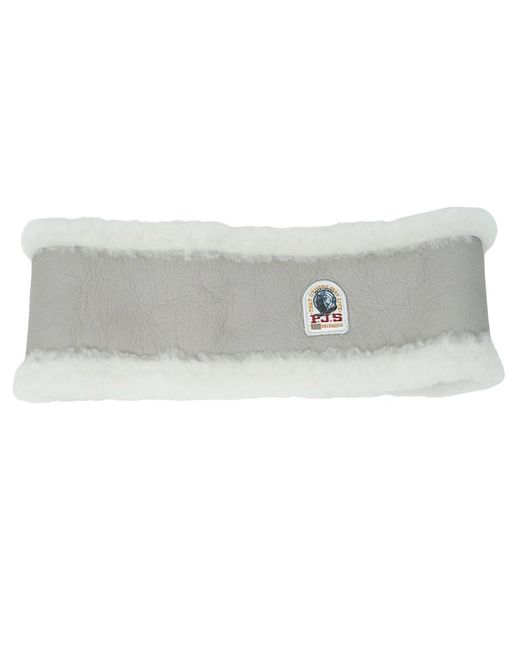 Parajumpers Gray Shearling Band Hat Stone Accessory