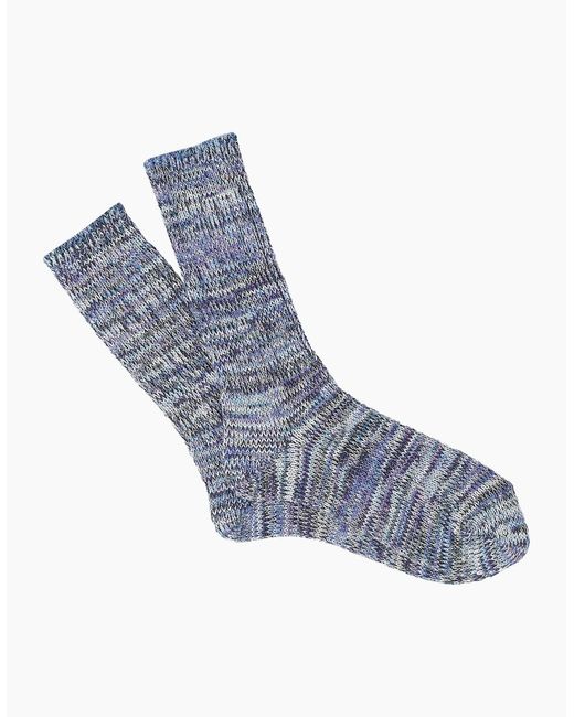 Anonymous Ism Blue 5 Colour Mix Crew Socks for men