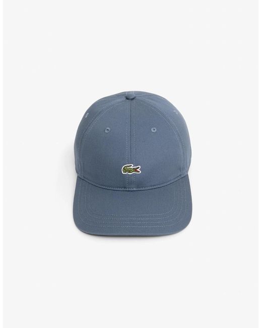 Lacoste Blue Organic Cotton Twill Cap for men