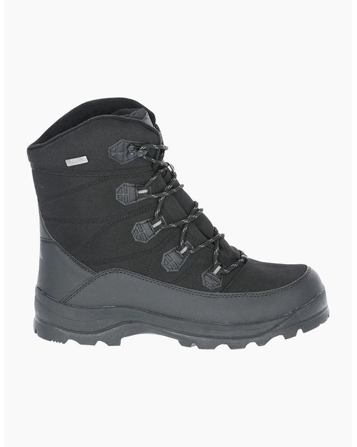 Trespass Black Zotos Waterproof Snowboots for men