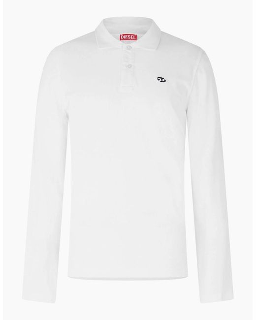 DIESEL White T Smith Ls Do for men