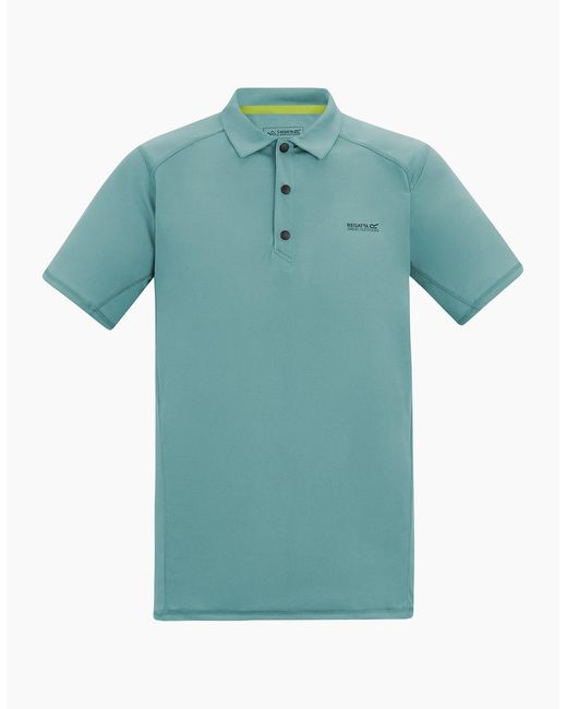 Regatta Blue Virda Logo Polo Shirt for men