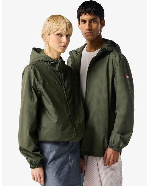 Hunter Green Packable Rain Adults Rain Jacket