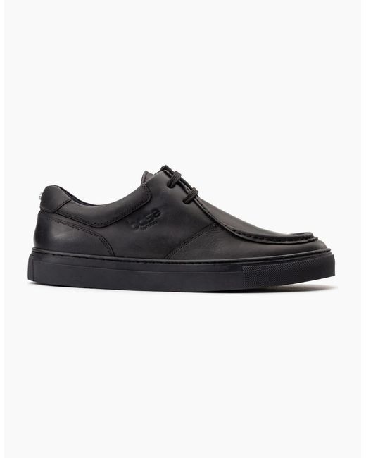 Base London Black Dalston Wallabe Shoes for men