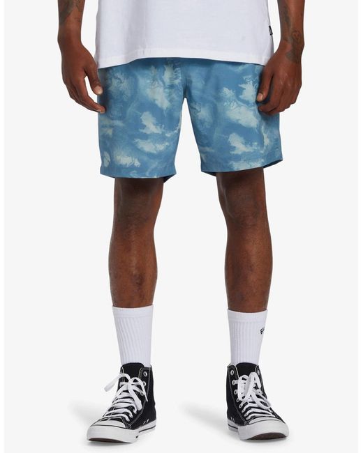 Billabong Blue Menstrek Moisture Wicking Shorts for men