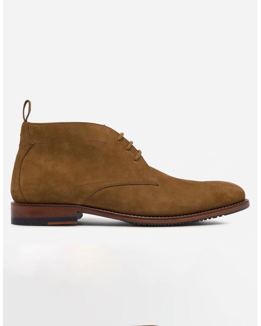 Oliver Sweeney Brown Farleton Nubuck Chukka Boots for men