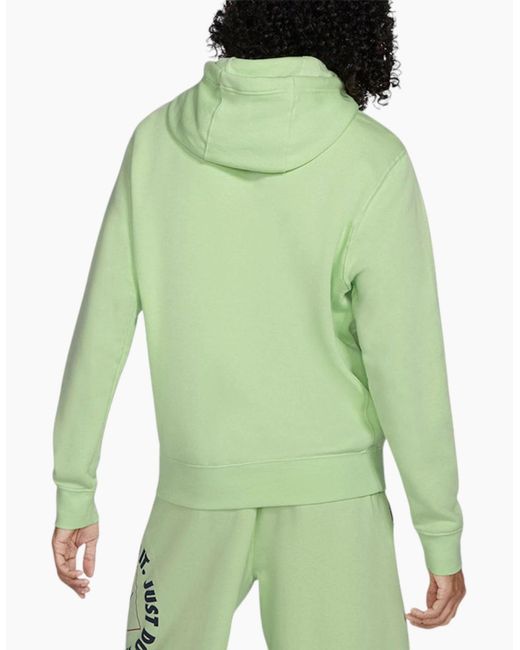 Nike Green Fleece Hoodie Jdi Pullover Long Sleeve Winter Hooded Sweatshirts for men