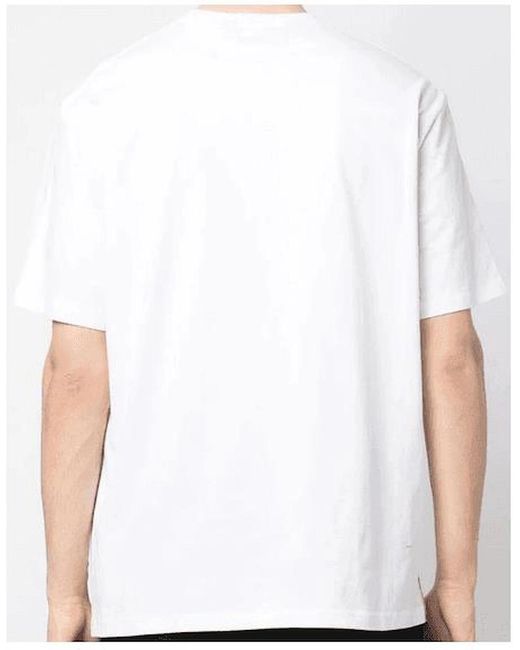 Just Cavalli White Foulard Cotton Leopard Graphic T-Shirt for men