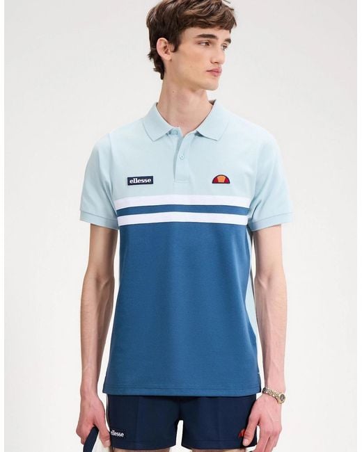 Ellesse Blue Muccia Polo for men