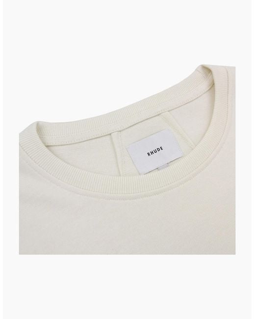 Rhude White Virgin Island Script Printed Tee Vintage for men