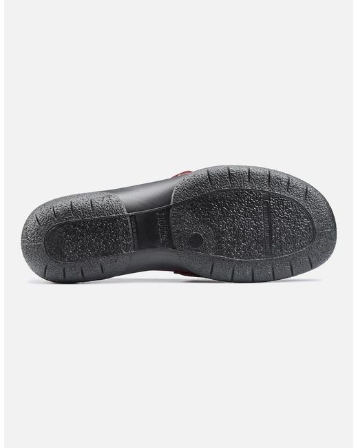 Hotter Black Nirvana T-Bar Casual Shoes