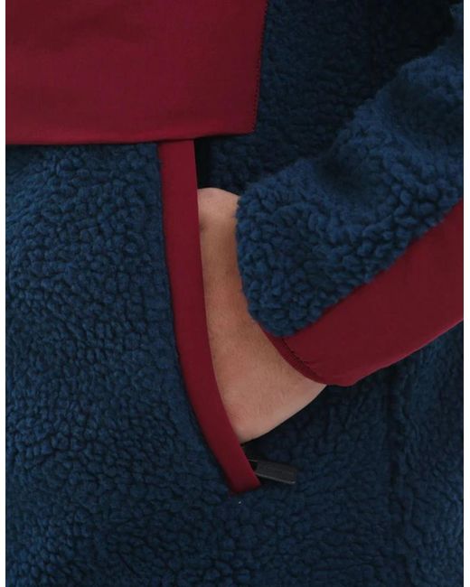 PEACEFUL HOOLIGAN Blue Cyclone /Wine Fleece for men