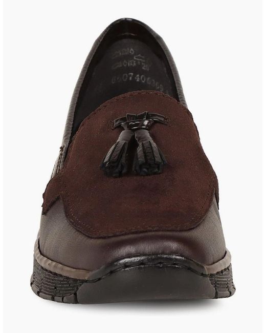 Rieker Brown Grade Tassel Loafers
