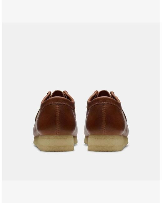 Clarks Brown Wallabee Moc Toe Lace Up Boat Shoes for men