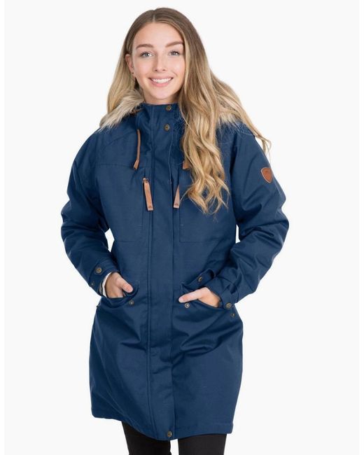 Trespass Blue Ladies Faithful Waterproof Jacket