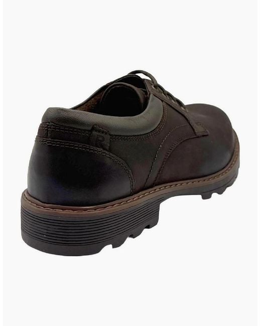 Rockport Black Marshall Plain Toe Derby Shoes for men