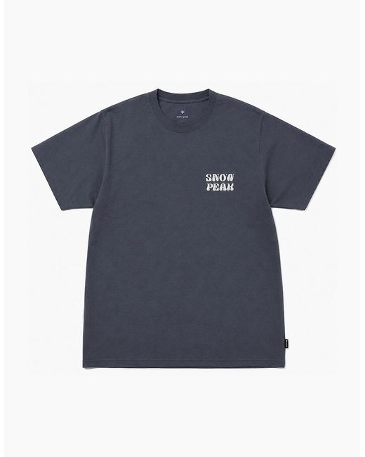 Snow Peak Blue Snow Peak Camping Graphic T-Shirt
