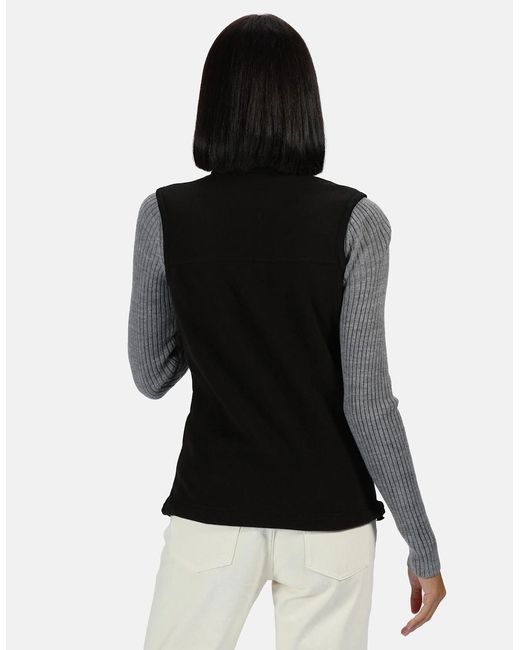 Regatta Black Professional /Ladies Haber Ii 250 Series Anti-Pill Fleece Bodywarmer Sleeveless Jacket