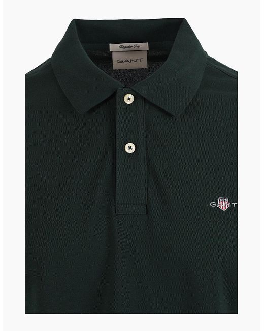 Gant Black Classic Reg Polo Tartan for men