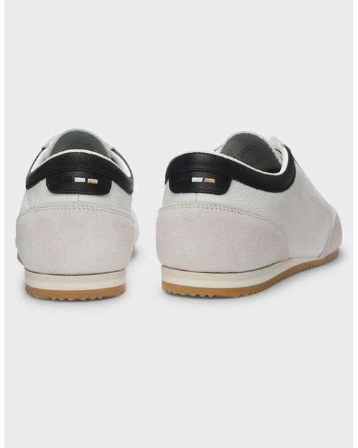Boss White Boss Lineor Low Profile Trainers for men