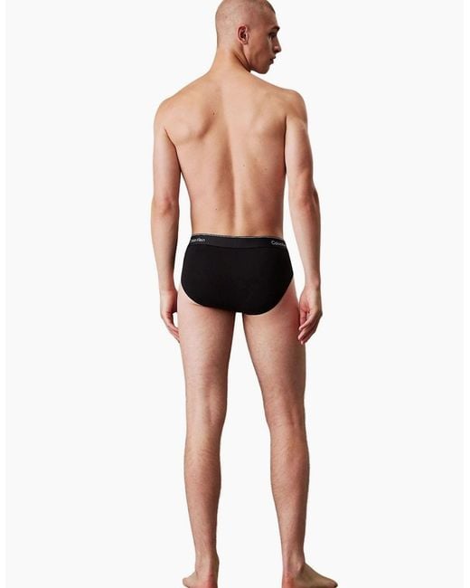 Calvin Klein White 3-Pack Icon Cotton Stretch Briefs for men
