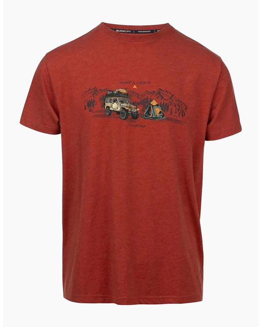 Trespass Red Horton T-Shirt for men