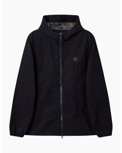 Pretty Green Black Feltham Hooded Jacket for men