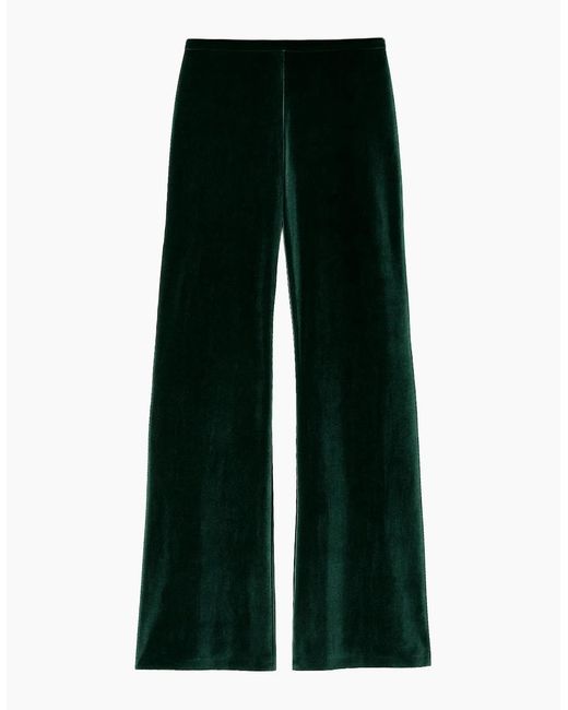 Ro&zo Green Petite Velvet Trousers