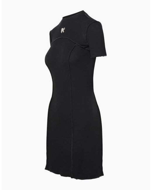 Palm Angels Black Monogram Mini Dress