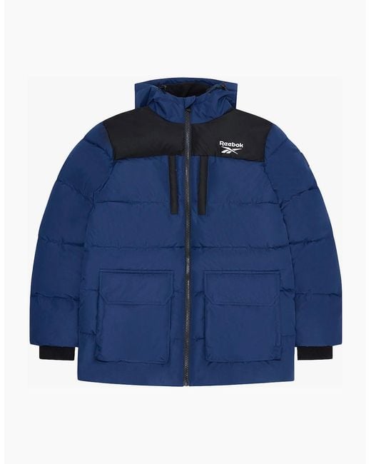 Reebok Blue Rb1497 Parka Puffer Jacket for men