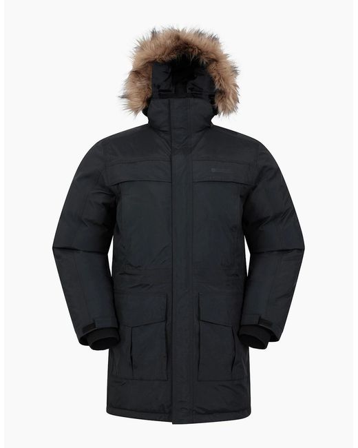 Mountain Warehouse Blue Antarctic Extreme Waterproof Down Jacket for men