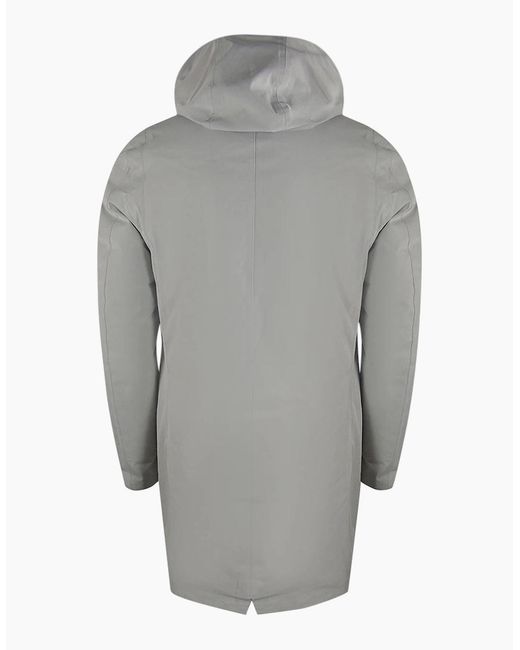 Aquascutum Gray Active 3-Way Parka Antarctica Parka Jacket for men