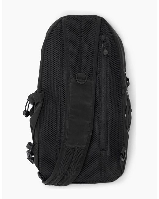 DIESEL Black Drape Sling Bag for men