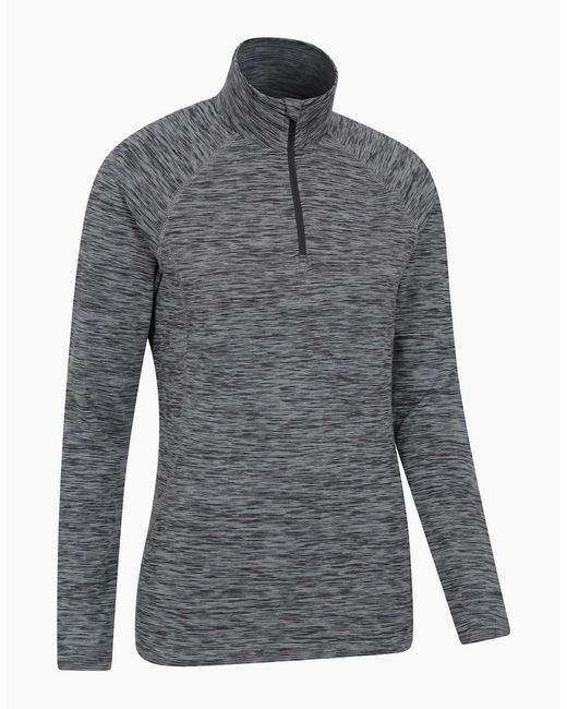 Mountain Warehouse Gray Ladies Bend & Stretch Half Zip Midlayer