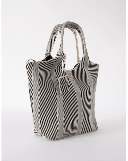 Ilse Jacobsen Gray Knitty Knitted Bag