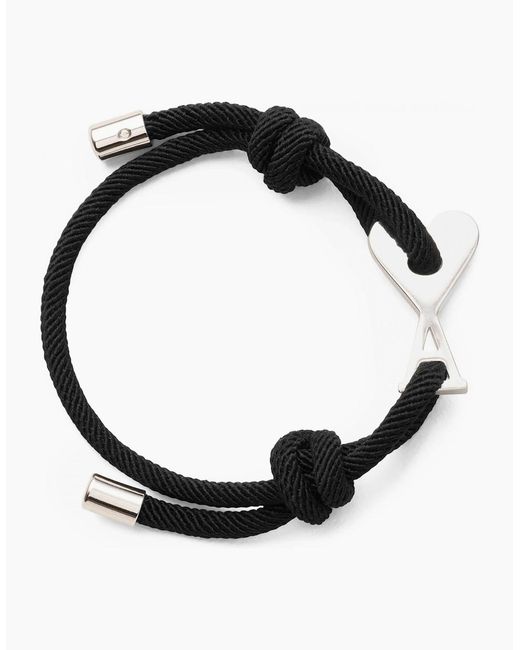 AMI Black Adc Cord Bracelet for men