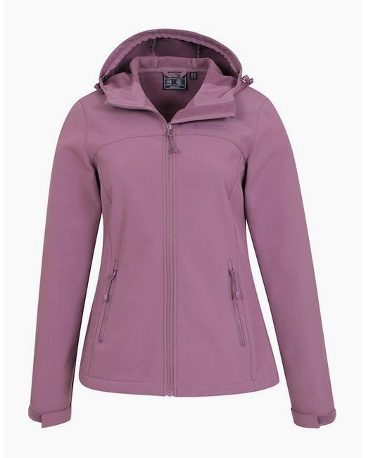Mountain Warehouse Purple Ladies Exodus Breathable Soft Shell Jacket