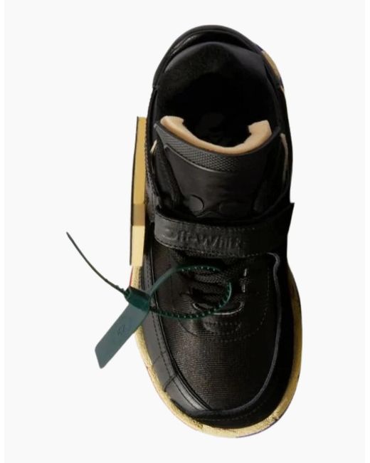 Off-White c/o Virgil Abloh Black Low Top Puzzle Couture Sneakers